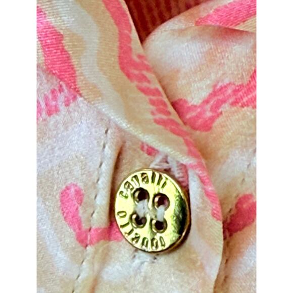 Y2K Roberto Cavalli vintage silk blouse size X - Picture 4 of 8